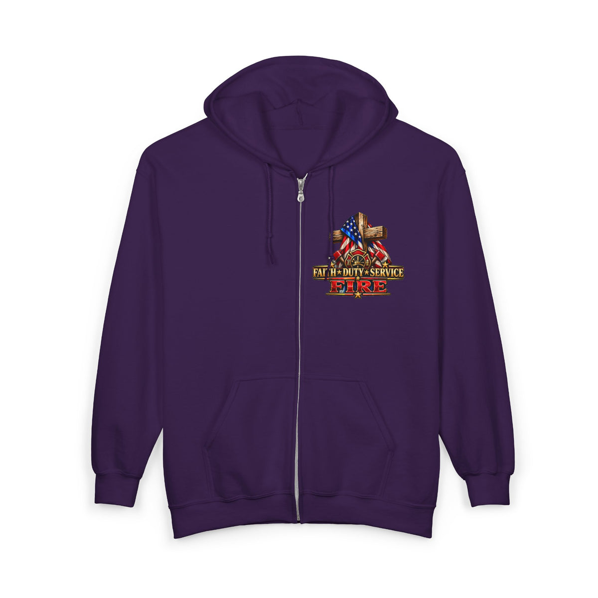 Firefighter 3 Stand for the Flag, Kneel for the Cross - Hoodie