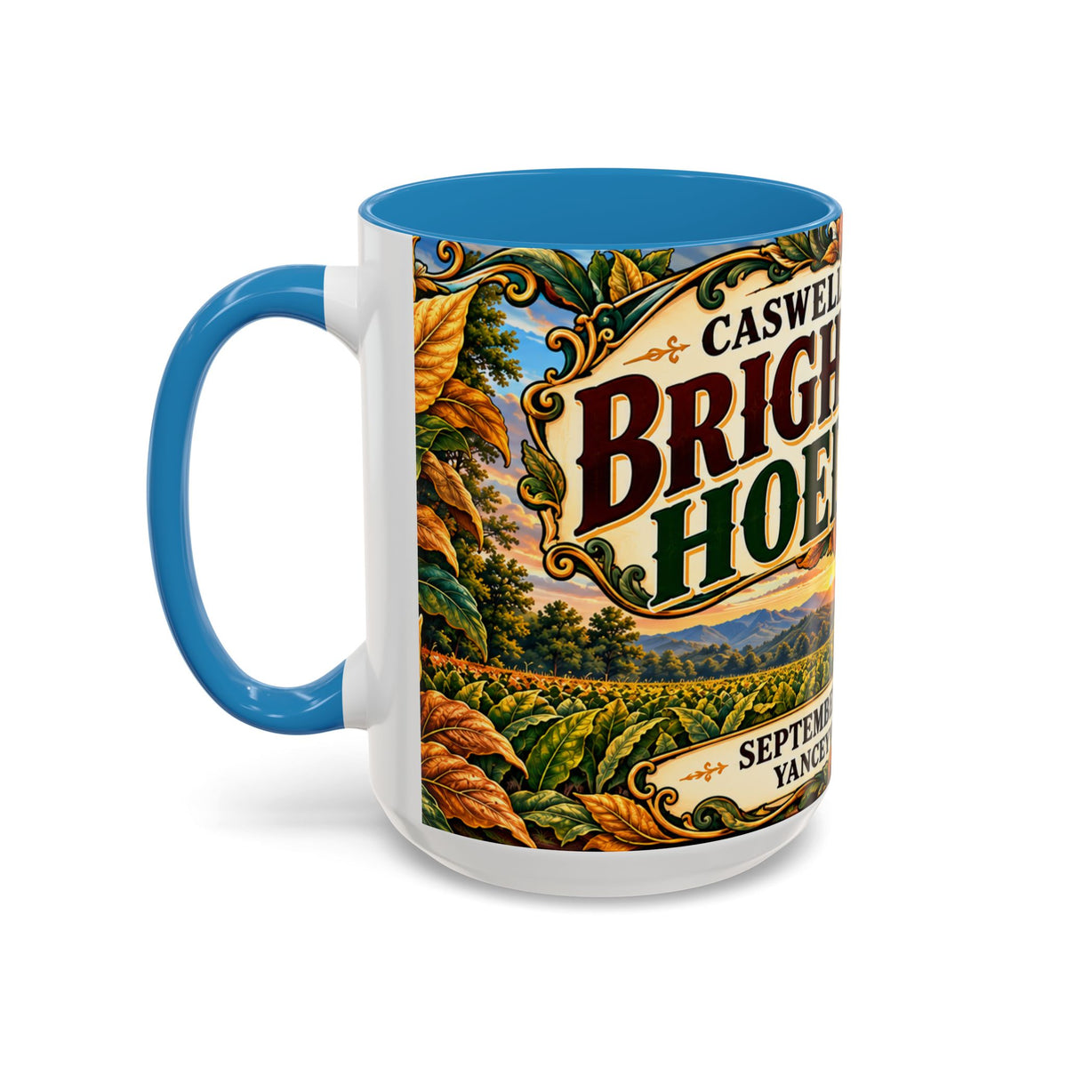 15oz Mug_Bright Leaf Hoedown Coffee Mug — Vintage Fall Festival