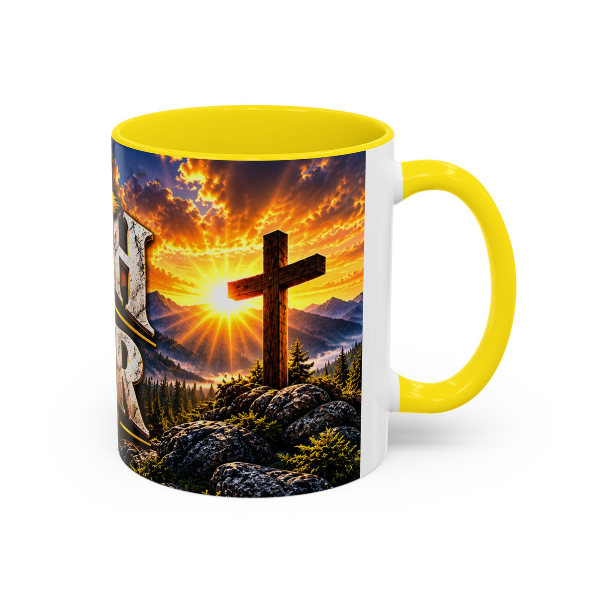Faith Over Fear – Isaiah 41:10 KJV Christian Coffee Mug – 11 oz. & 15 oz.