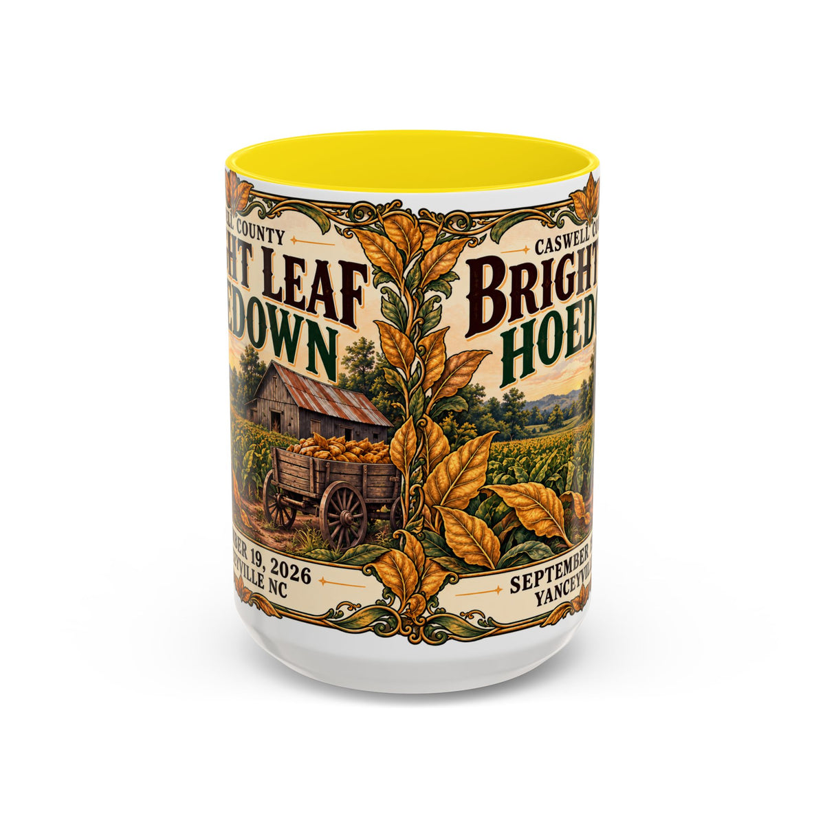 Bright Leaf Hoedown Coffee Mug — Vintage Fall Festival 11/15oz