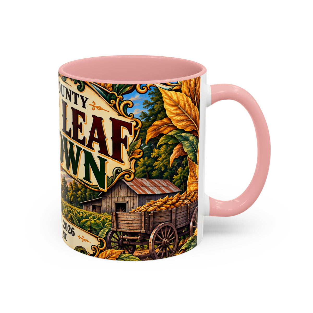 15oz Mug_Bright Leaf Hoedown Coffee Mug — Vintage Fall Festival