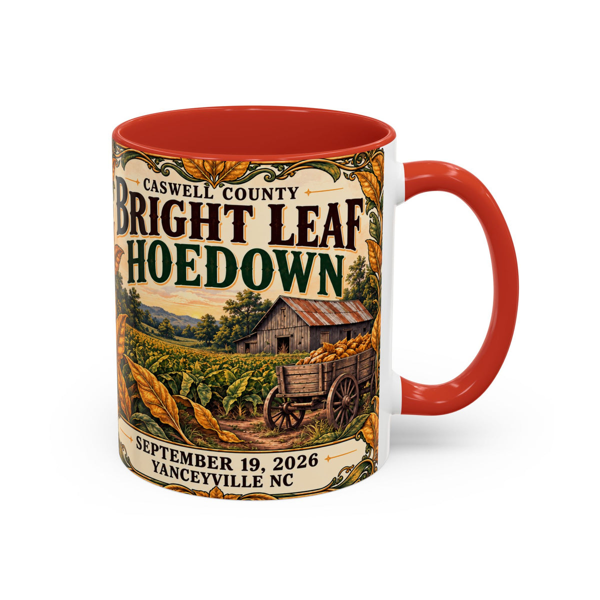 Bright Leaf Hoedown Coffee Mug — Vintage Fall Festival 11/15oz