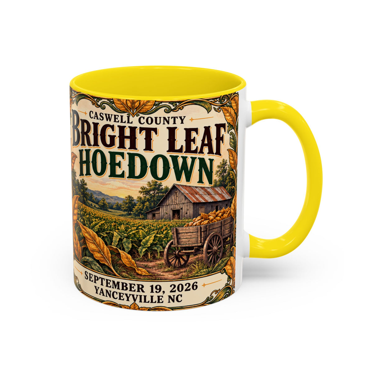Bright Leaf Hoedown Coffee Mug — Vintage Fall Festival 11/15oz
