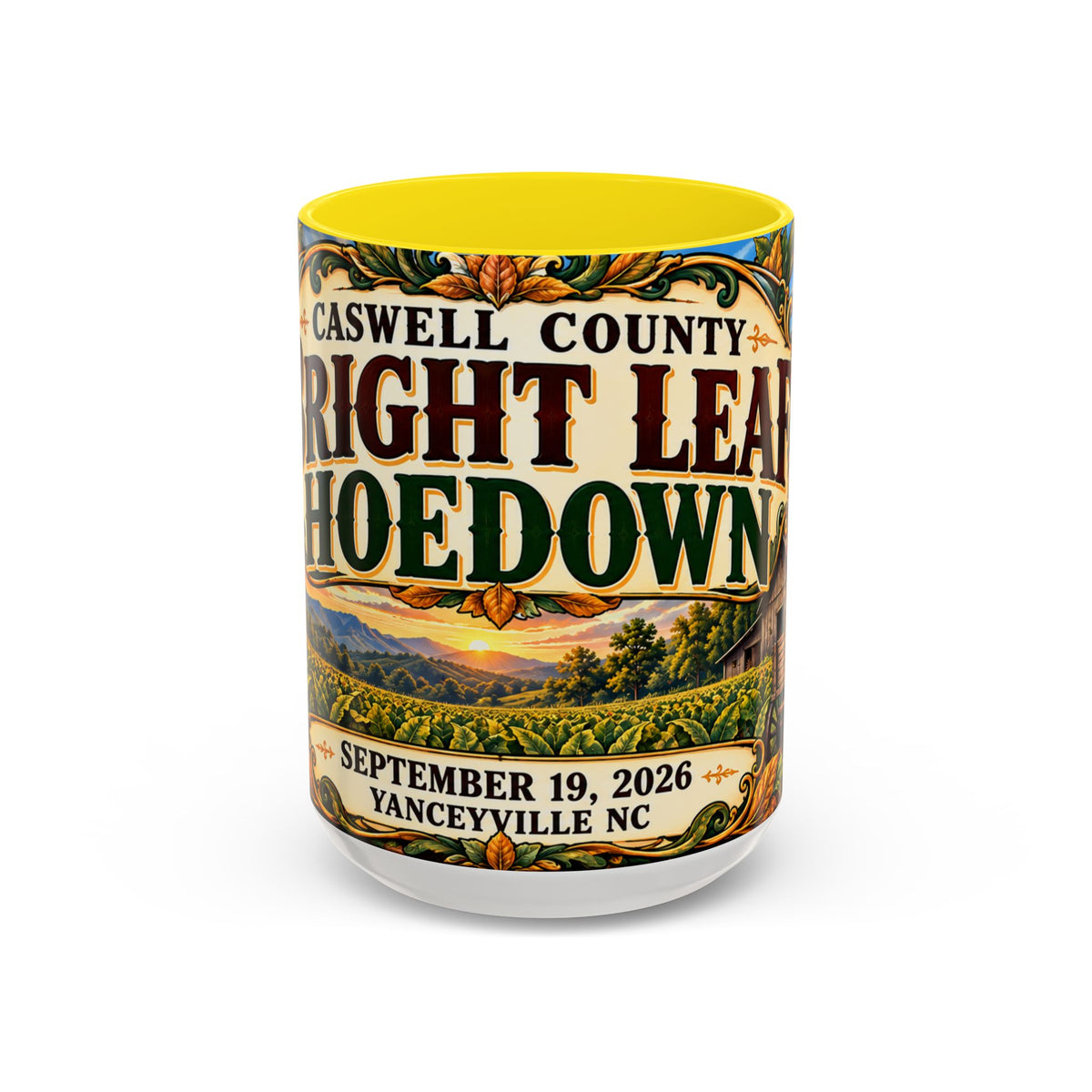 15oz Mug_Bright Leaf Hoedown Coffee Mug — Vintage Fall Festival