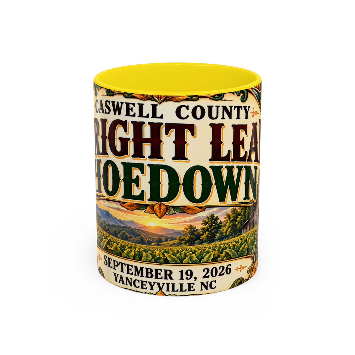 15oz Mug_Bright Leaf Hoedown Coffee Mug — Vintage Fall Festival