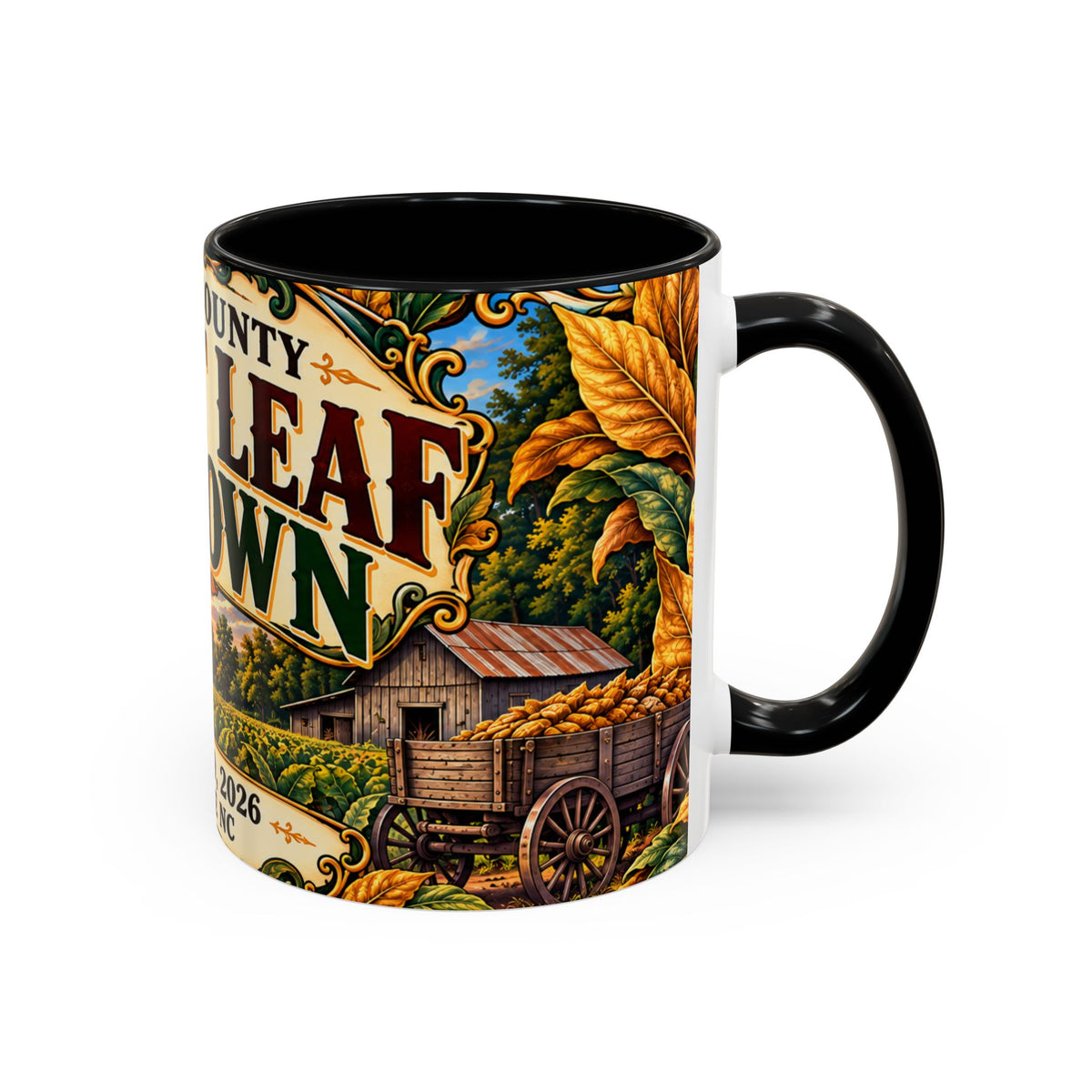 15oz Mug_Bright Leaf Hoedown Coffee Mug — Vintage Fall Festival