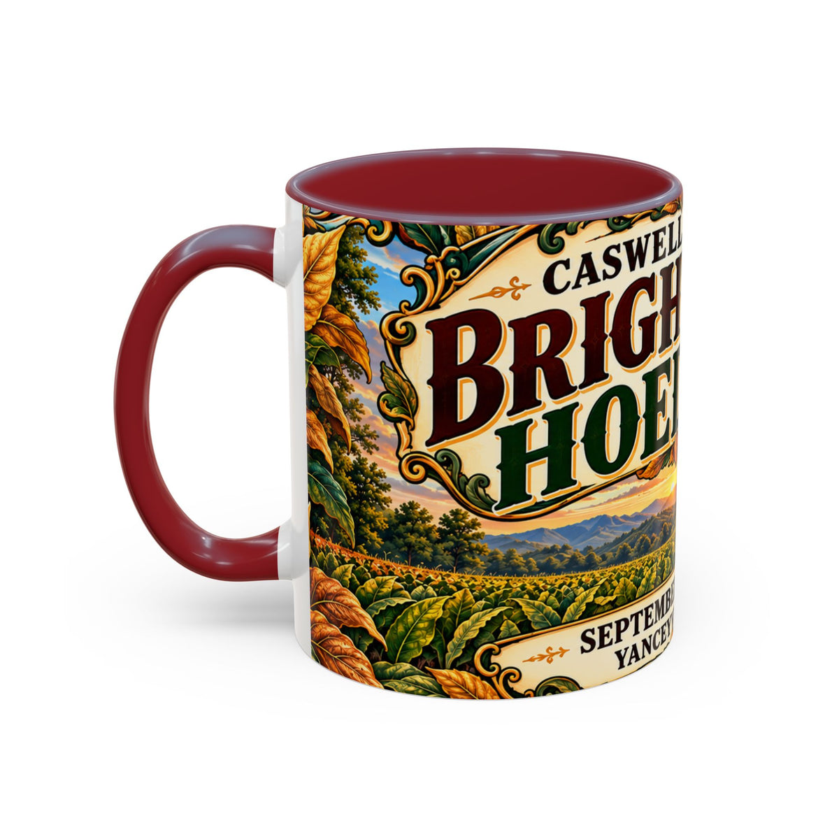 15oz Mug_Bright Leaf Hoedown Coffee Mug — Vintage Fall Festival