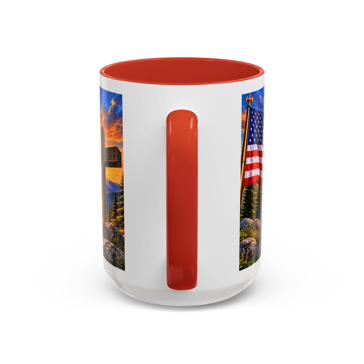 Riner_Firefighter_Stand for the Flag, Kneel for the Cross Coffee Mug_WM