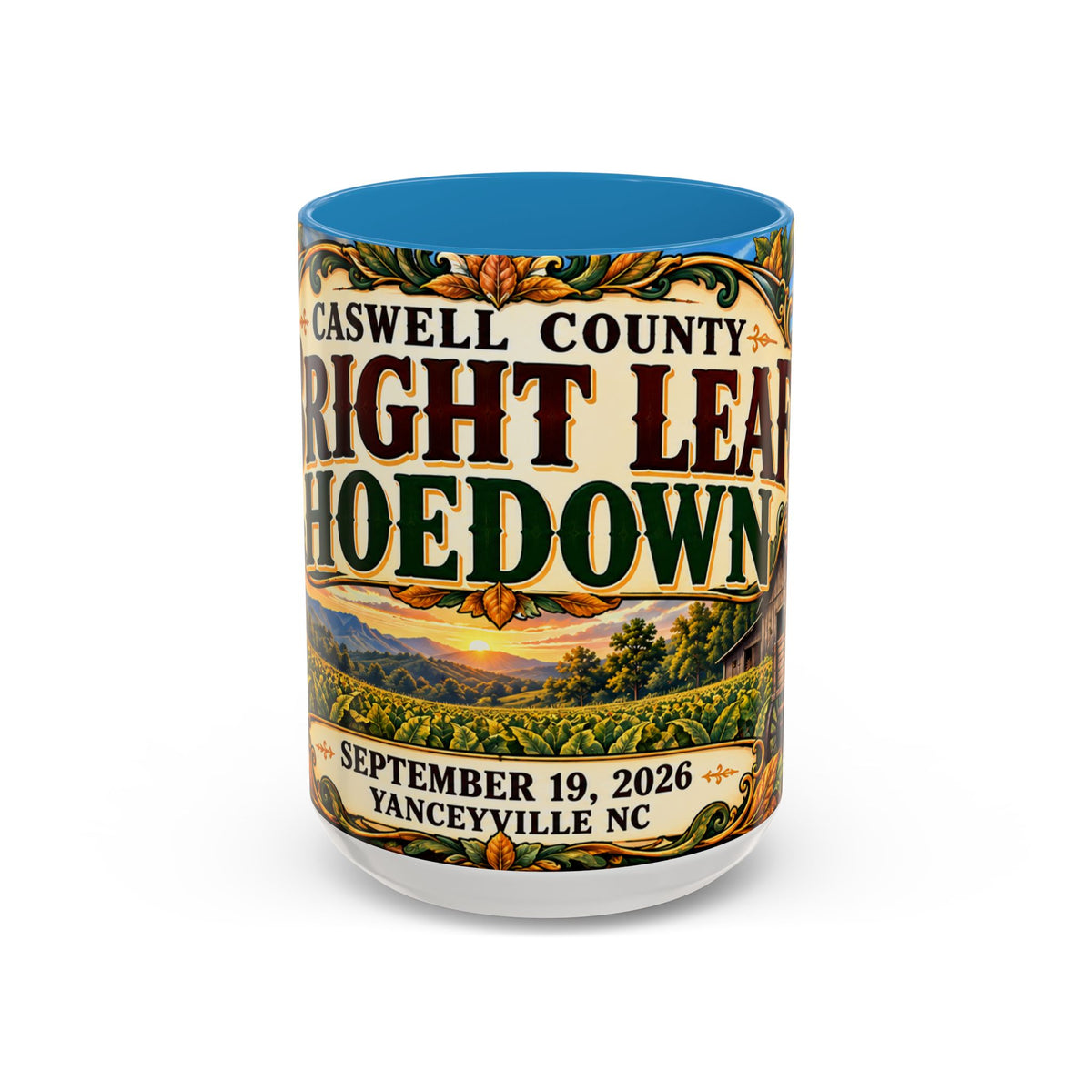 15oz Mug_Bright Leaf Hoedown Coffee Mug — Vintage Fall Festival