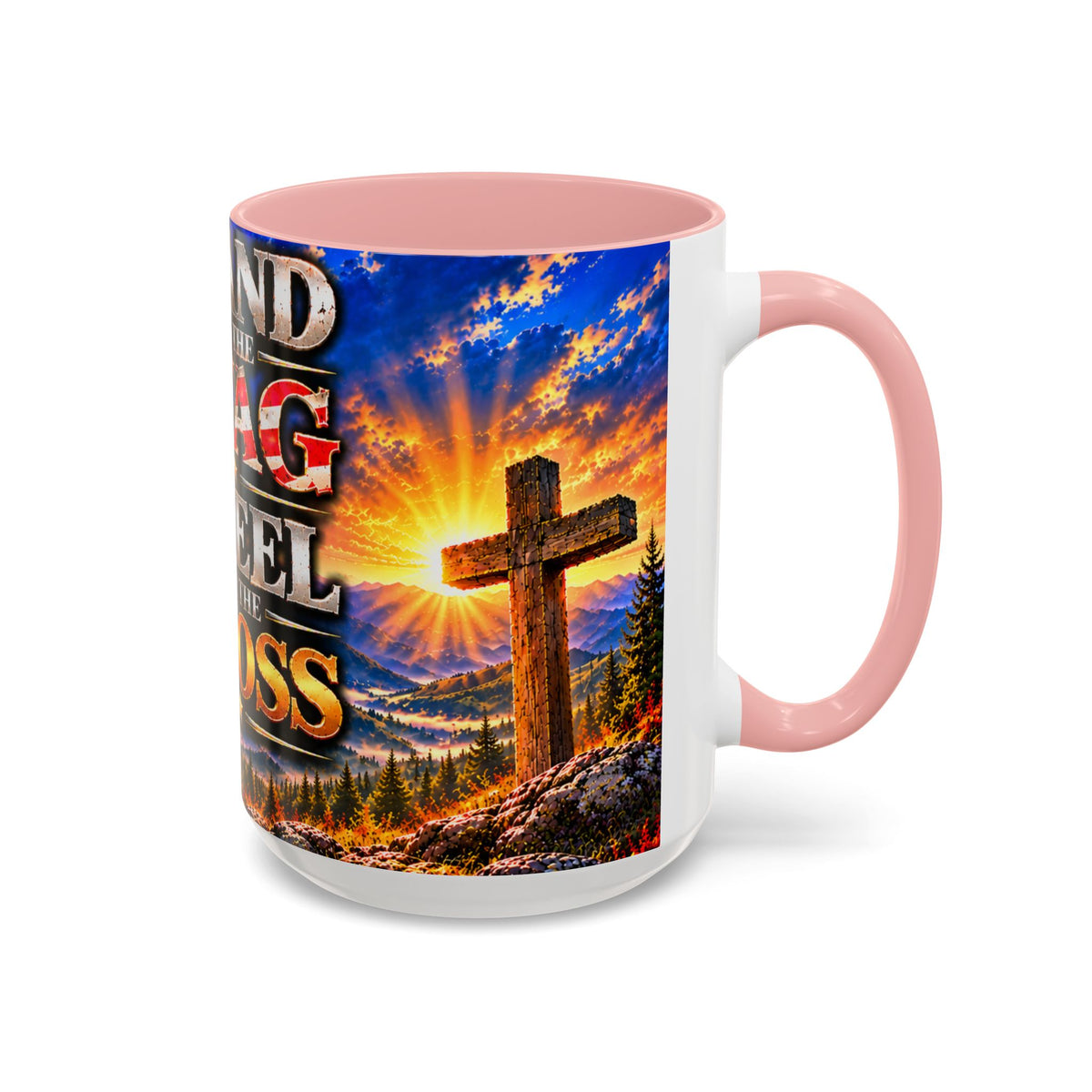 Coffee Mug - "Stand for the Flag, Kneel for the Cross" Police Officer Tribute 11oz or 15oz Mug