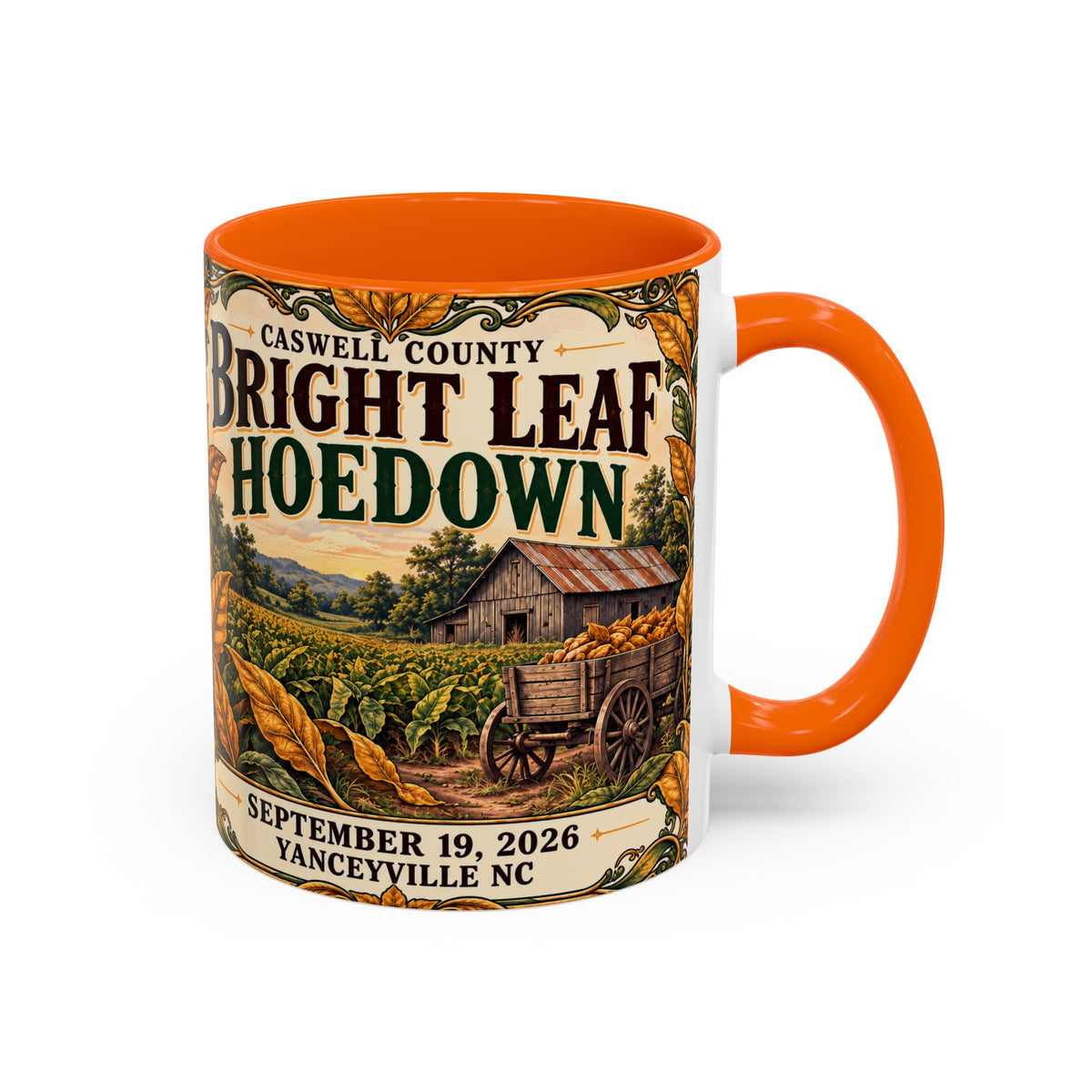 Bright Leaf Hoedown Coffee Mug — Vintage Fall Festival 11/15oz
