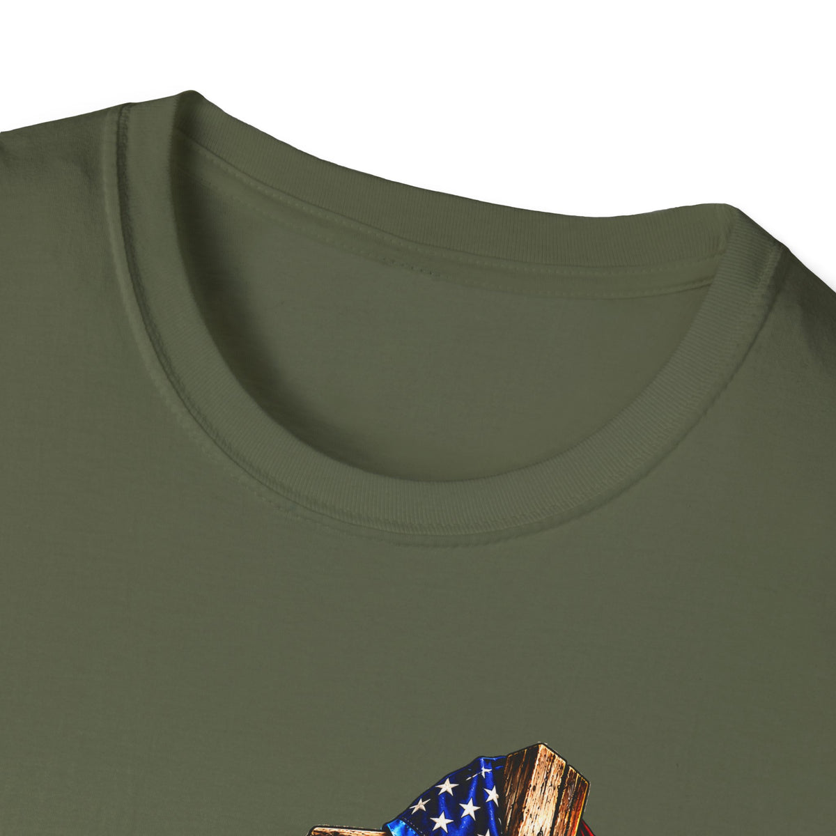 Firefighter Stand for the Flag, Kneel for the Cross
