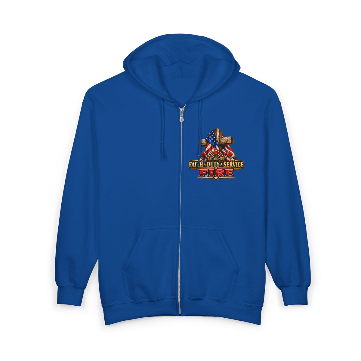 Firefighter Stand for the Flag, Kneel for the Cross - Hoodie