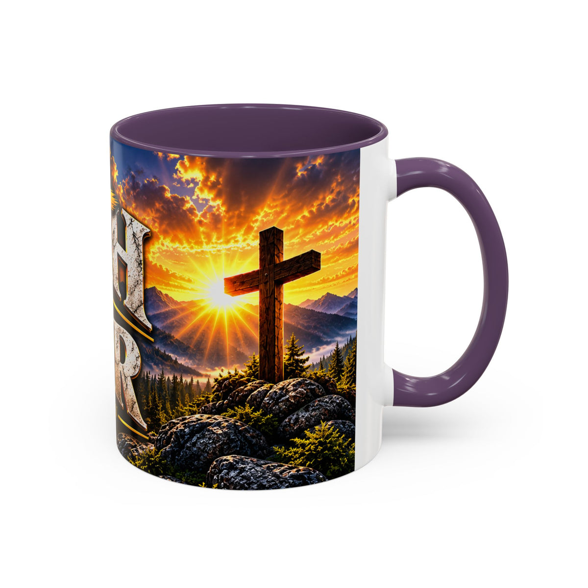 Faith Over Fear – Isaiah 41:10 KJV Christian Coffee Mug – 11 oz. & 15 oz.