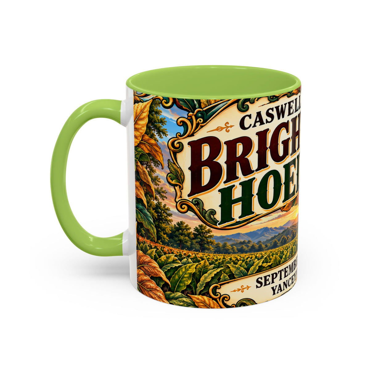 15oz Mug_Bright Leaf Hoedown Coffee Mug — Vintage Fall Festival