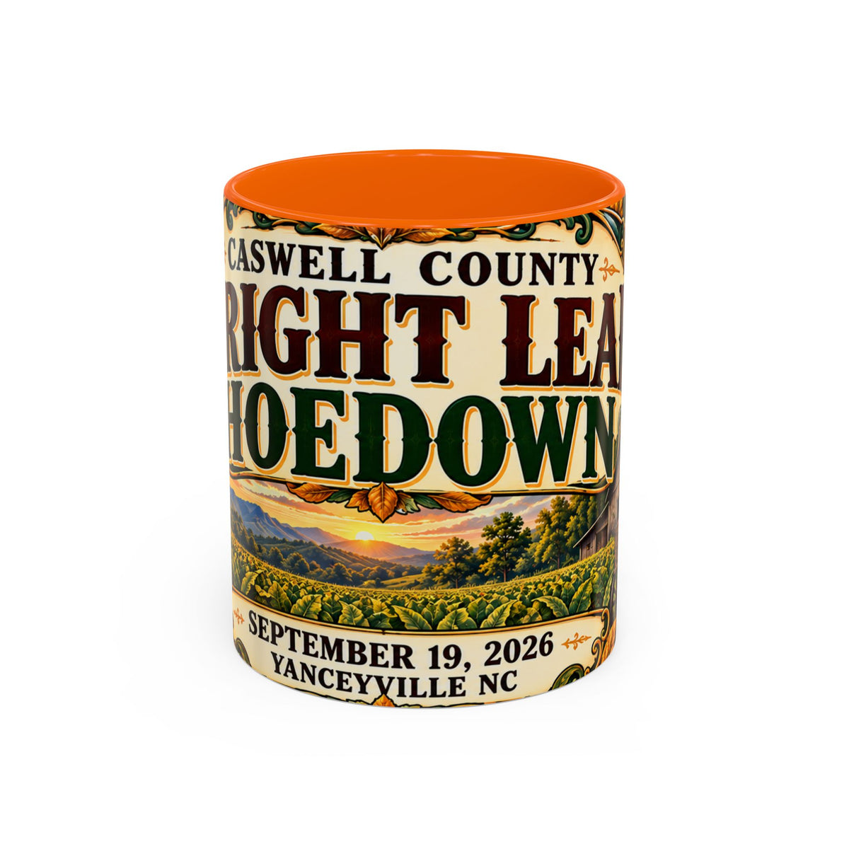 15oz Mug_Bright Leaf Hoedown Coffee Mug — Vintage Fall Festival