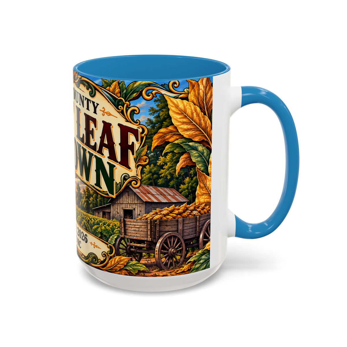 15oz Mug_Bright Leaf Hoedown Coffee Mug — Vintage Fall Festival