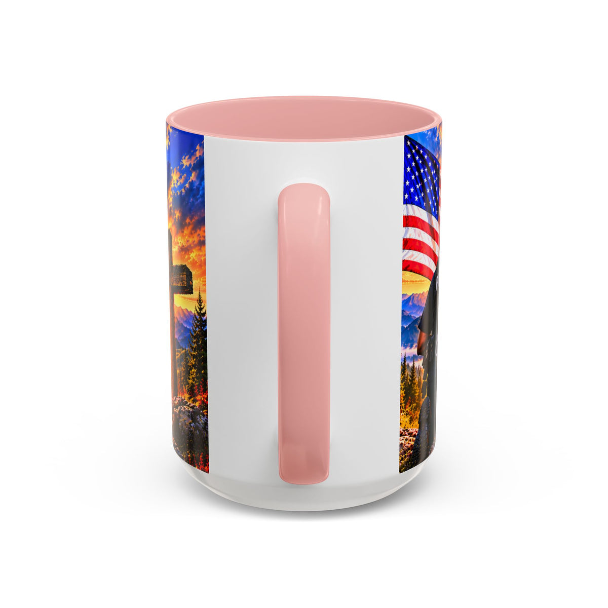 Coffee Mug - "Stand for the Flag, Kneel for the Cross" Police Officer Tribute 11oz or 15oz Mug