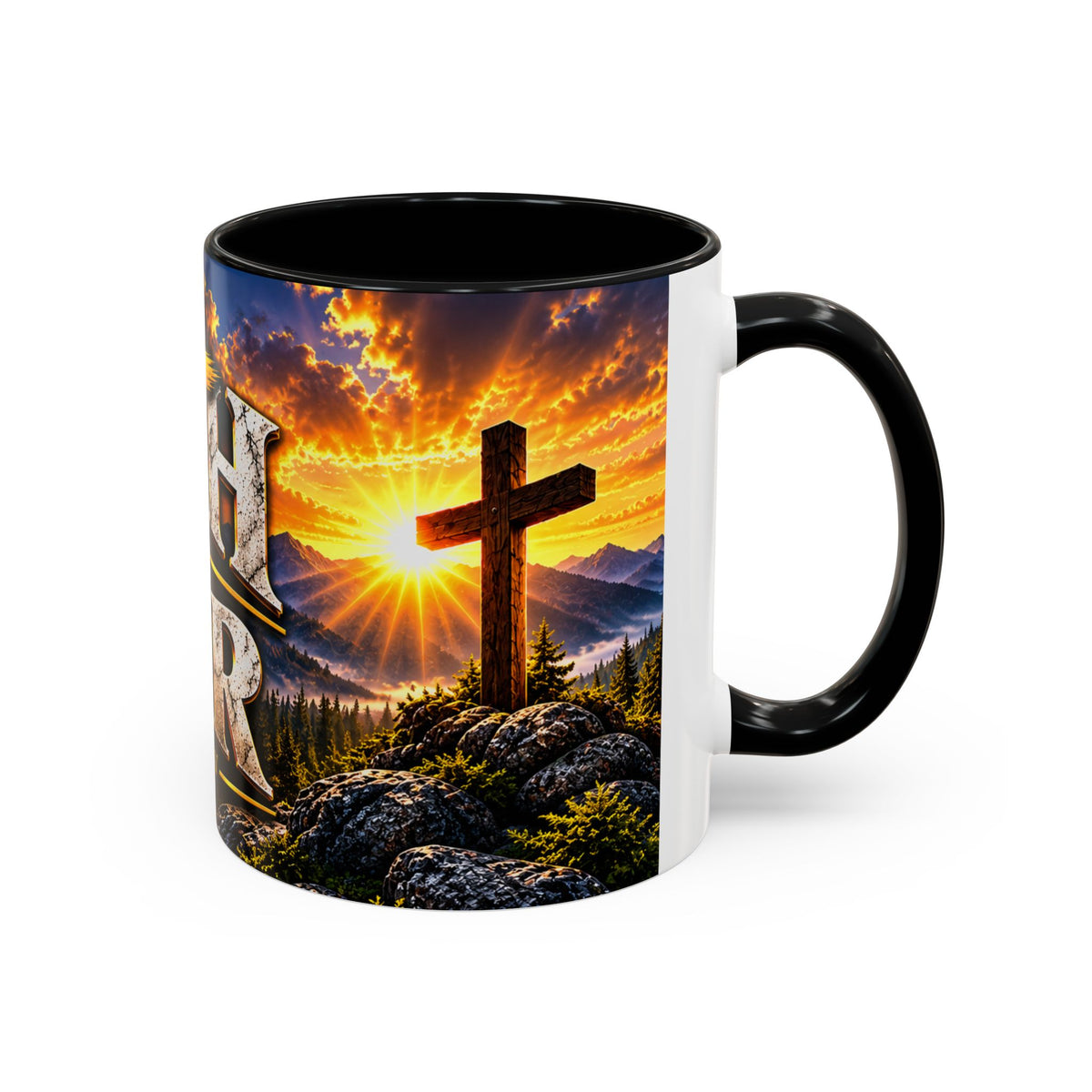 Faith Over Fear – Isaiah 41:10 KJV Christian Coffee Mug – 11 oz. & 15 oz.