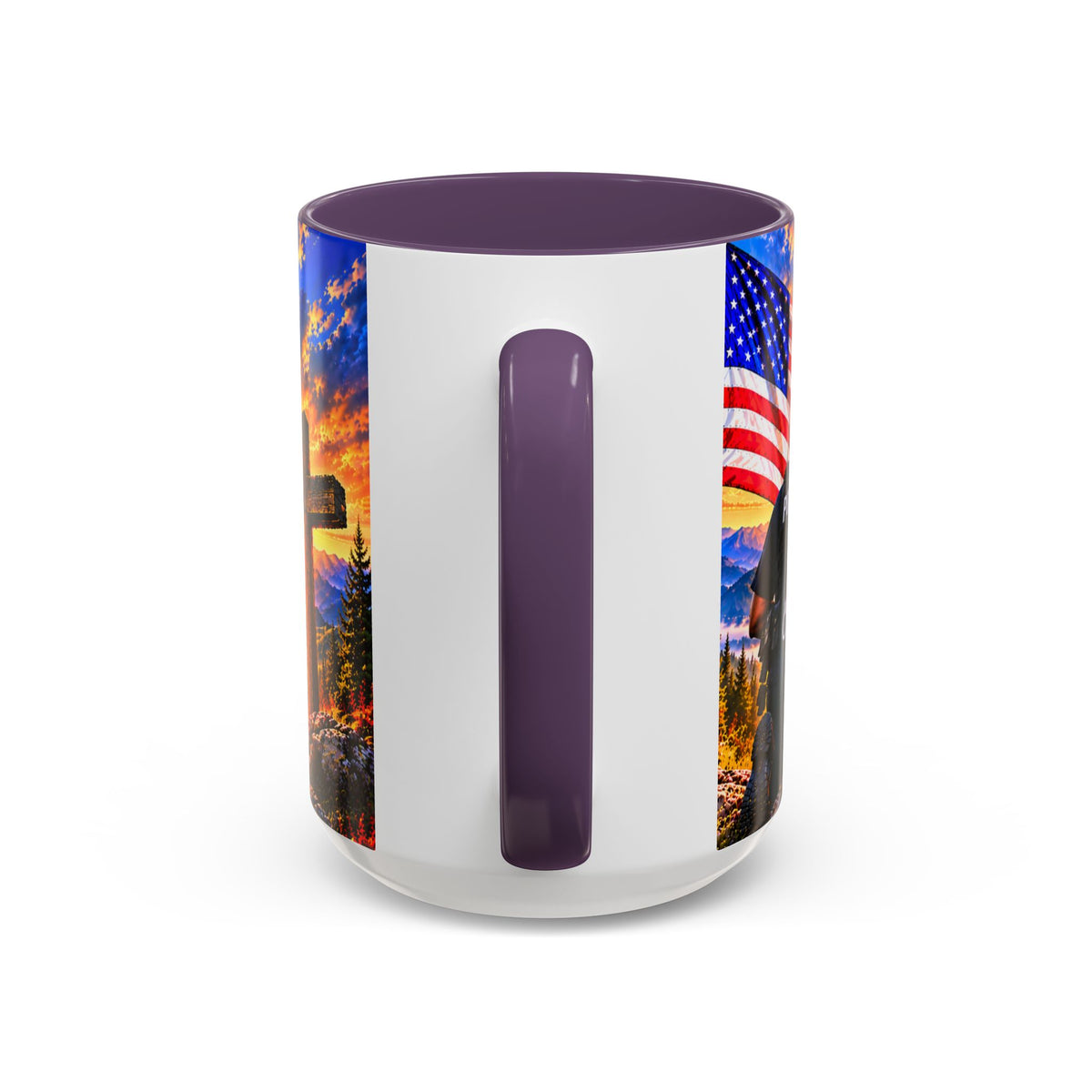 Coffee Mug - "Stand for the Flag, Kneel for the Cross" Police Officer Tribute 11oz or 15oz Mug