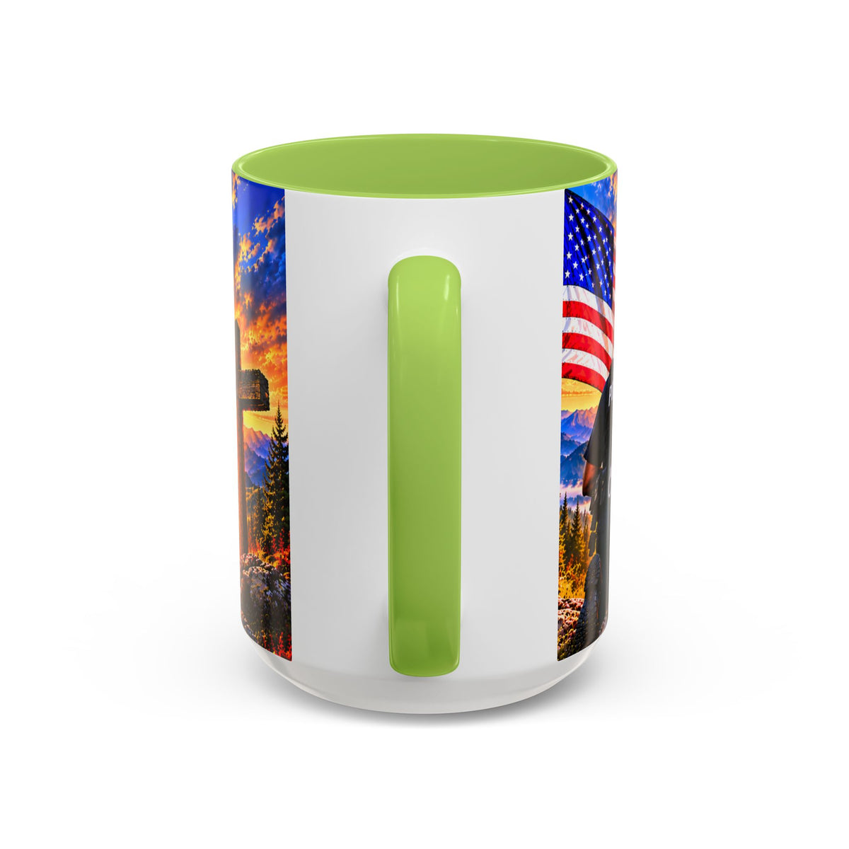 Coffee Mug - "Stand for the Flag, Kneel for the Cross" Police Officer Tribute 11oz or 15oz Mug