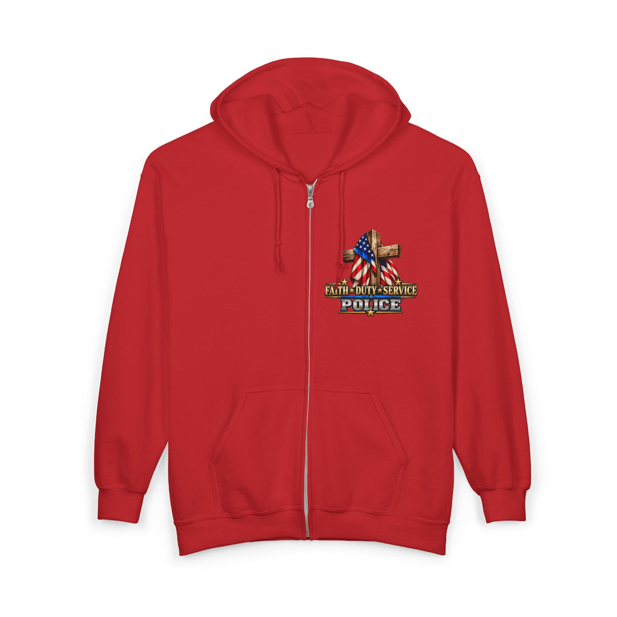 Police Officer 2 Stand for the Flag, Kneel for the Cross - Hoodie
