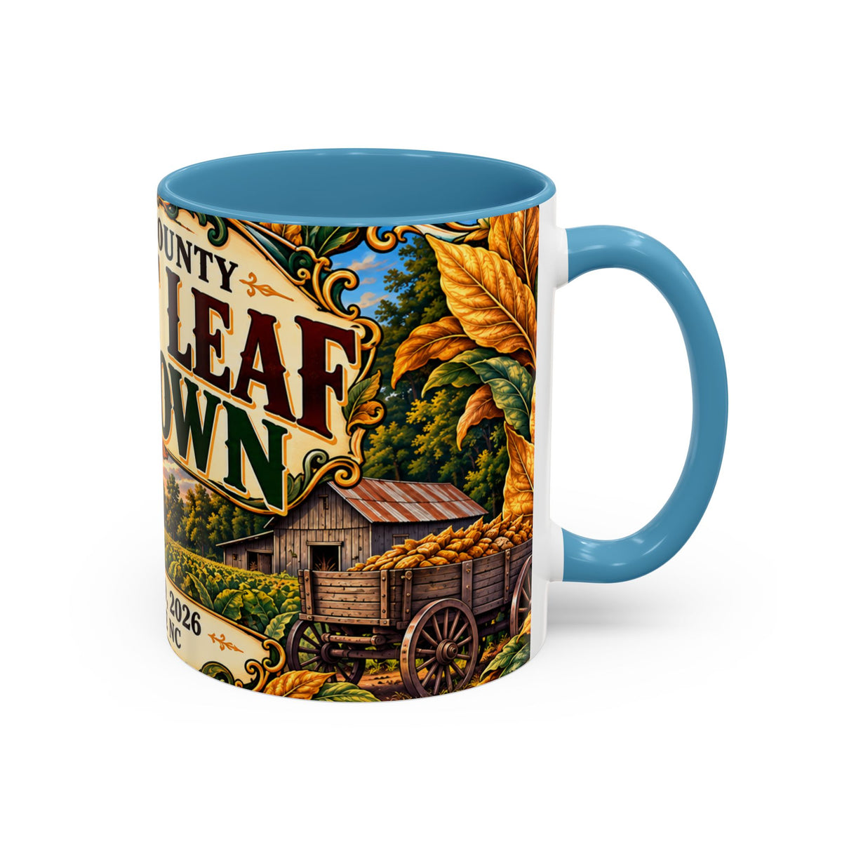 15oz Mug_Bright Leaf Hoedown Coffee Mug — Vintage Fall Festival