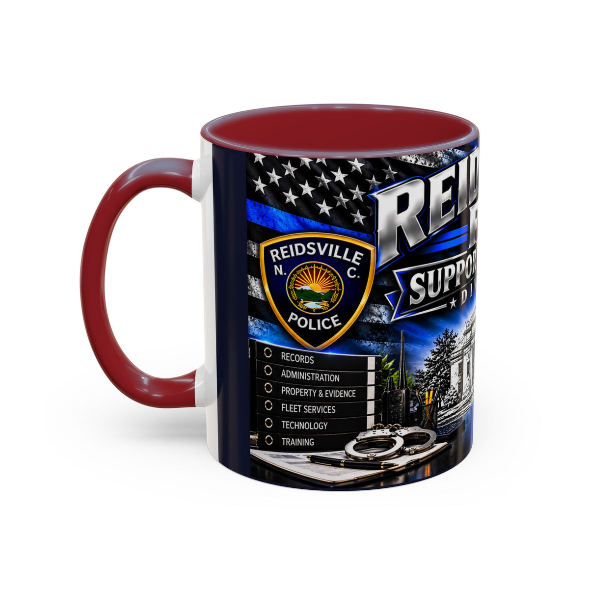 Reidsville NC PD Support Services Division Coffee Mug