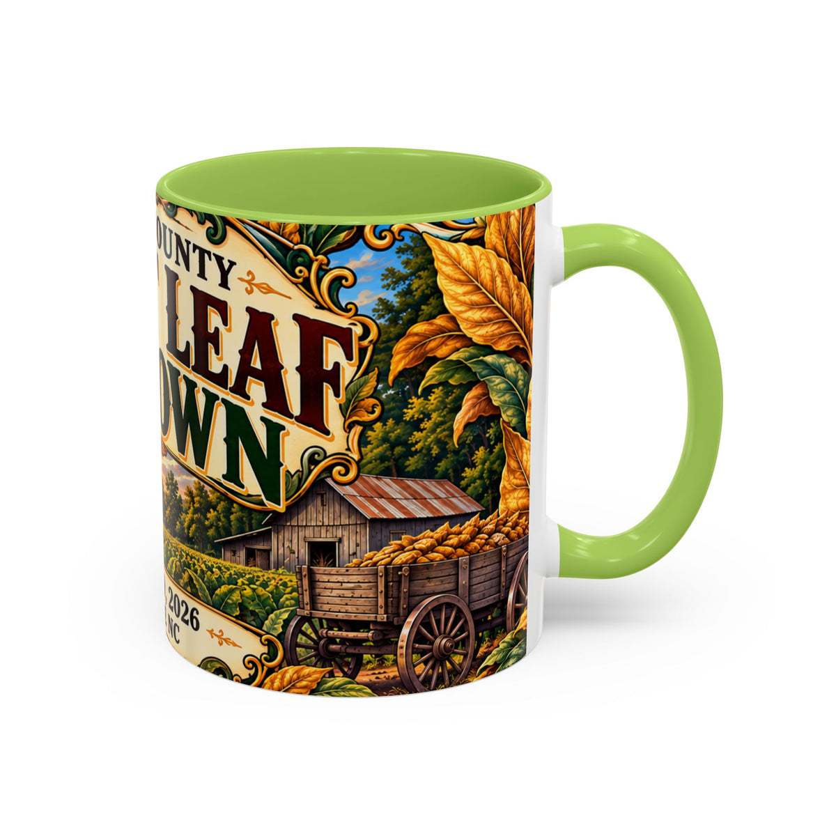 15oz Mug_Bright Leaf Hoedown Coffee Mug — Vintage Fall Festival