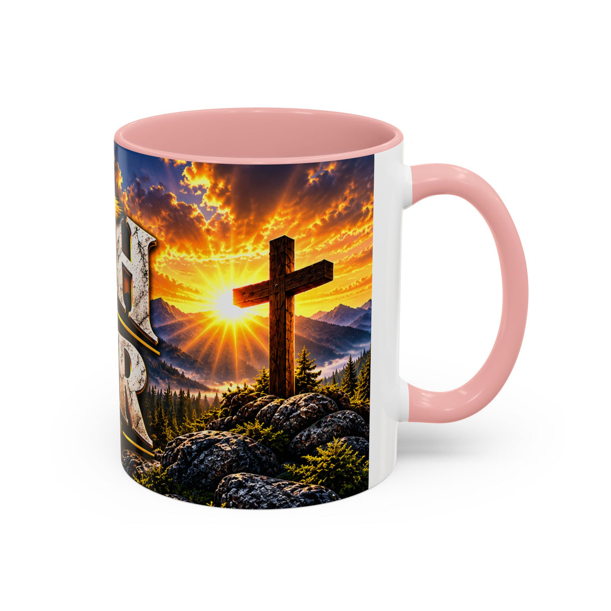 Faith Over Fear – Isaiah 41:10 KJV Christian Coffee Mug – 11 oz. & 15 oz.