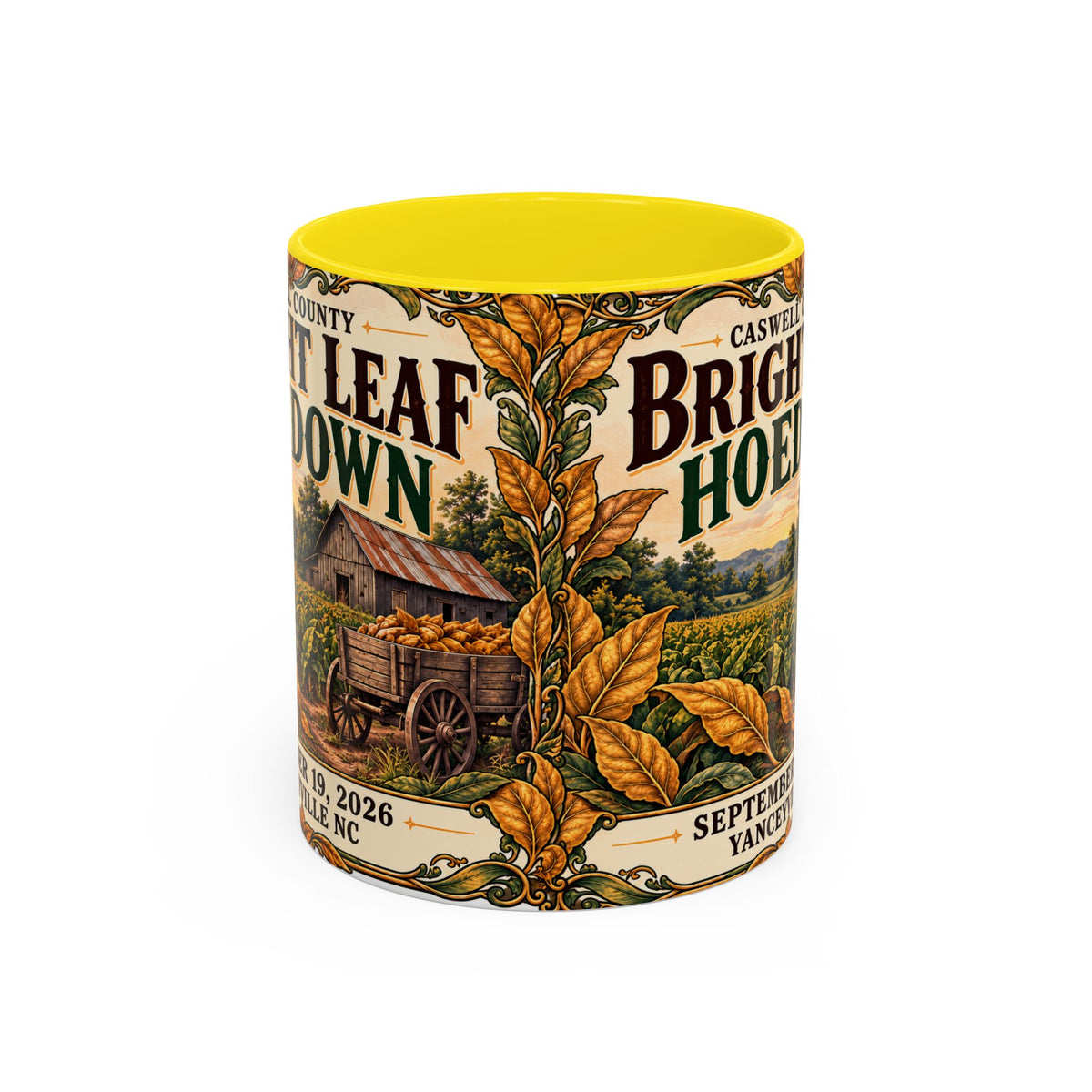 Bright Leaf Hoedown Coffee Mug — Vintage Fall Festival 11/15oz