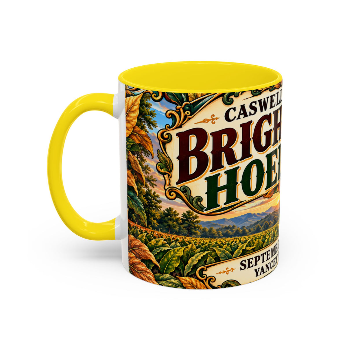 15oz Mug_Bright Leaf Hoedown Coffee Mug — Vintage Fall Festival