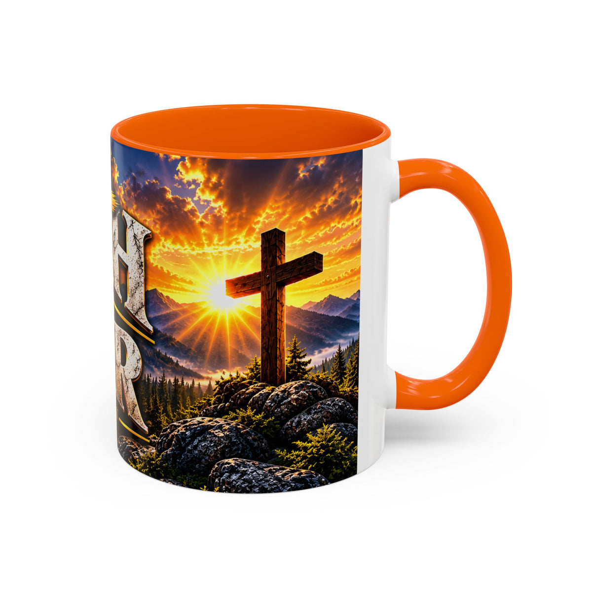 Faith Over Fear – Isaiah 41:10 KJV Christian Coffee Mug – 11 oz. & 15 oz.