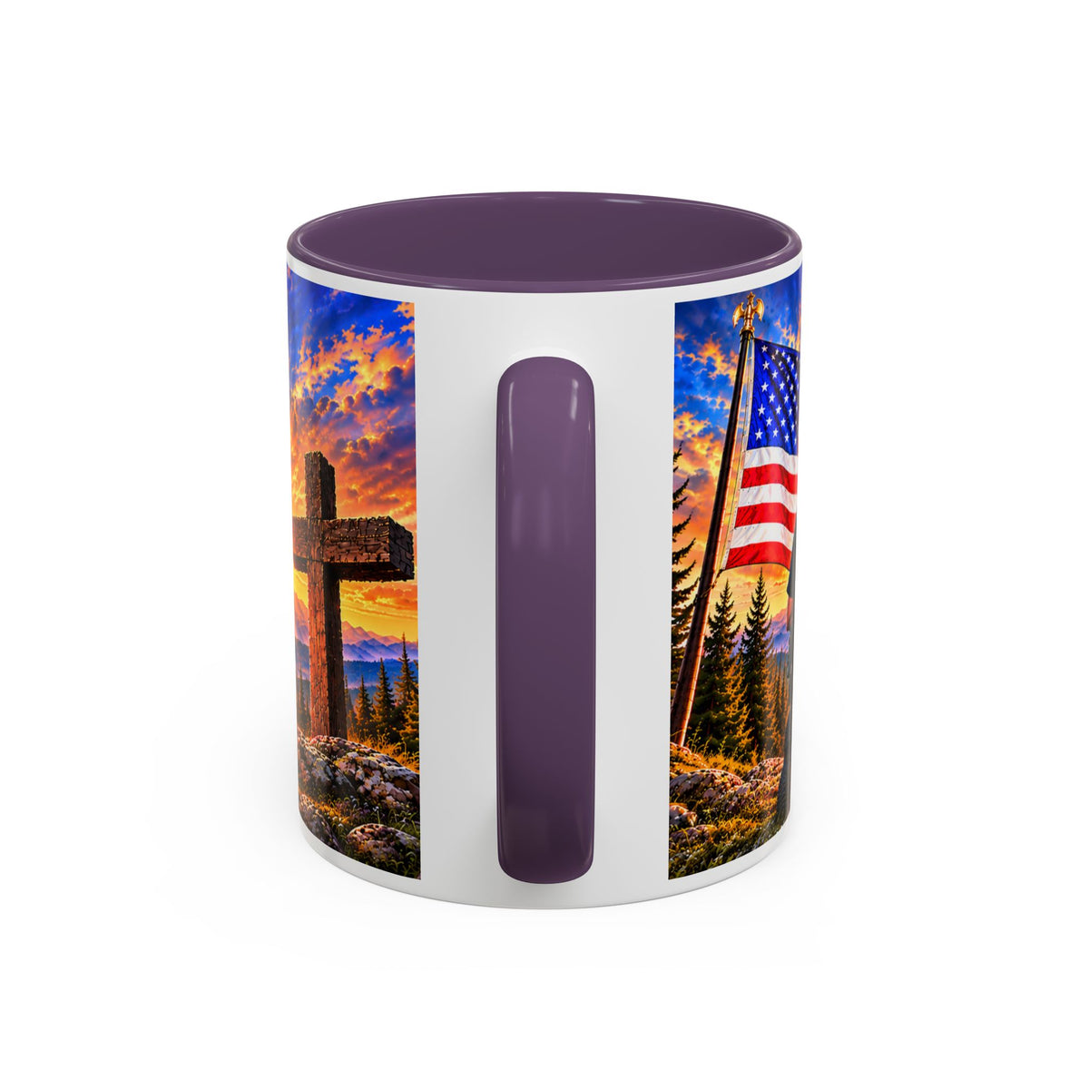 Stand for the Flag, Kneel for the Cross Coffee Mug
