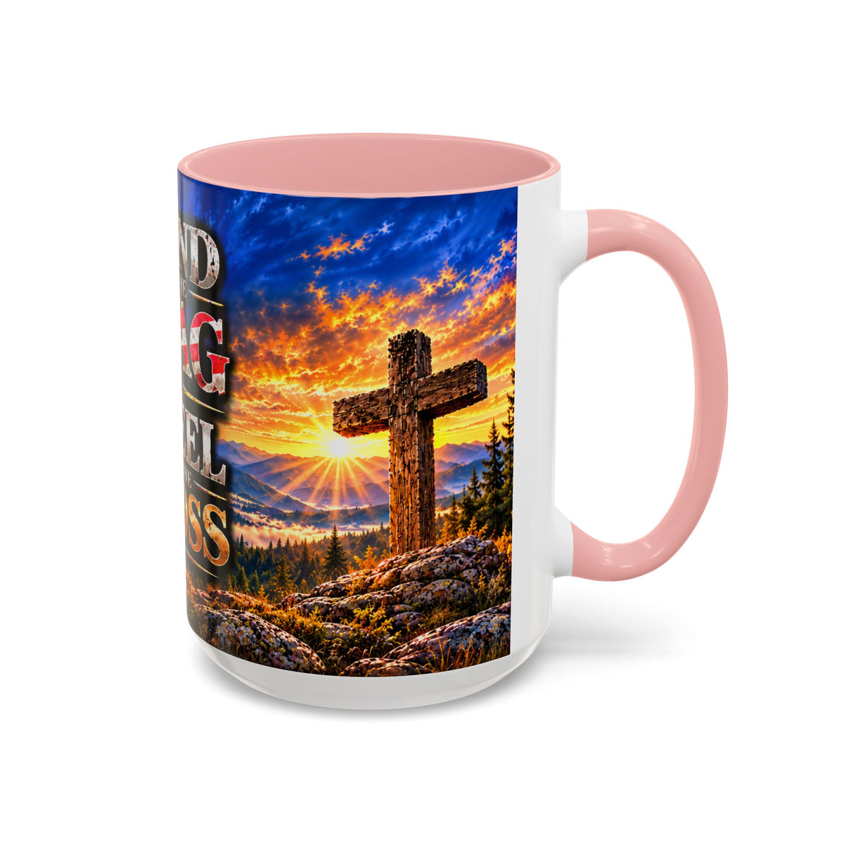 Coffee Mug - "Stand for the Flag, Kneel for the Cross" Police Officer Tribute 11oz or 15oz Mug_WF