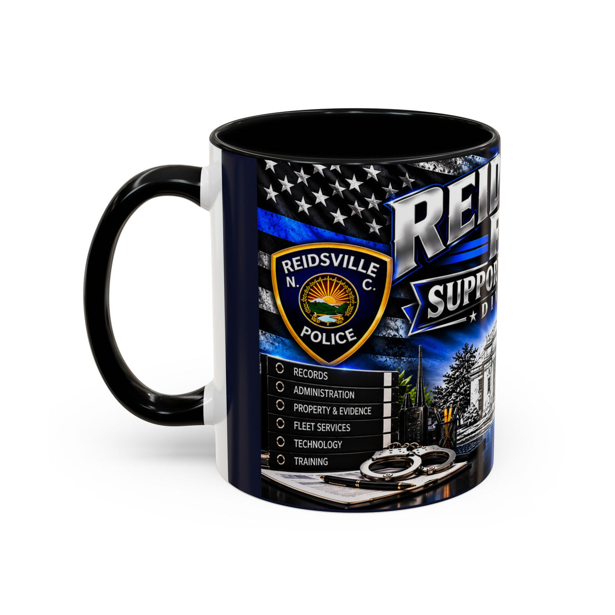 Reidsville NC PD Support Services Division Coffee Mug
