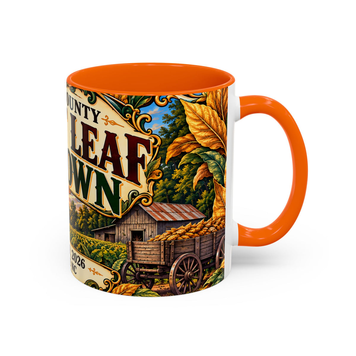 15oz Mug_Bright Leaf Hoedown Coffee Mug — Vintage Fall Festival