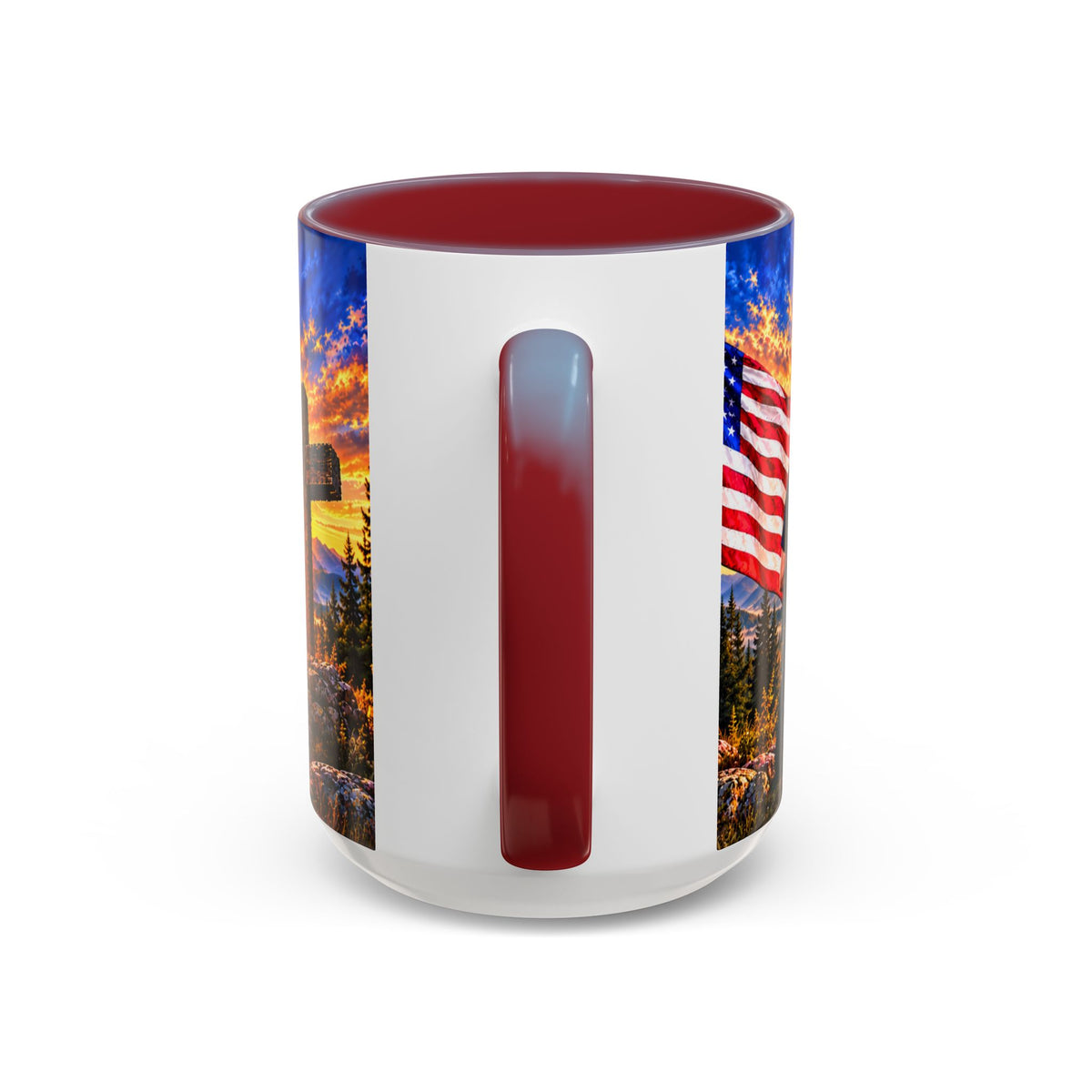 Coffee Mug - "Stand for the Flag, Kneel for the Cross" Police Officer Tribute 11oz or 15oz Mug_WF