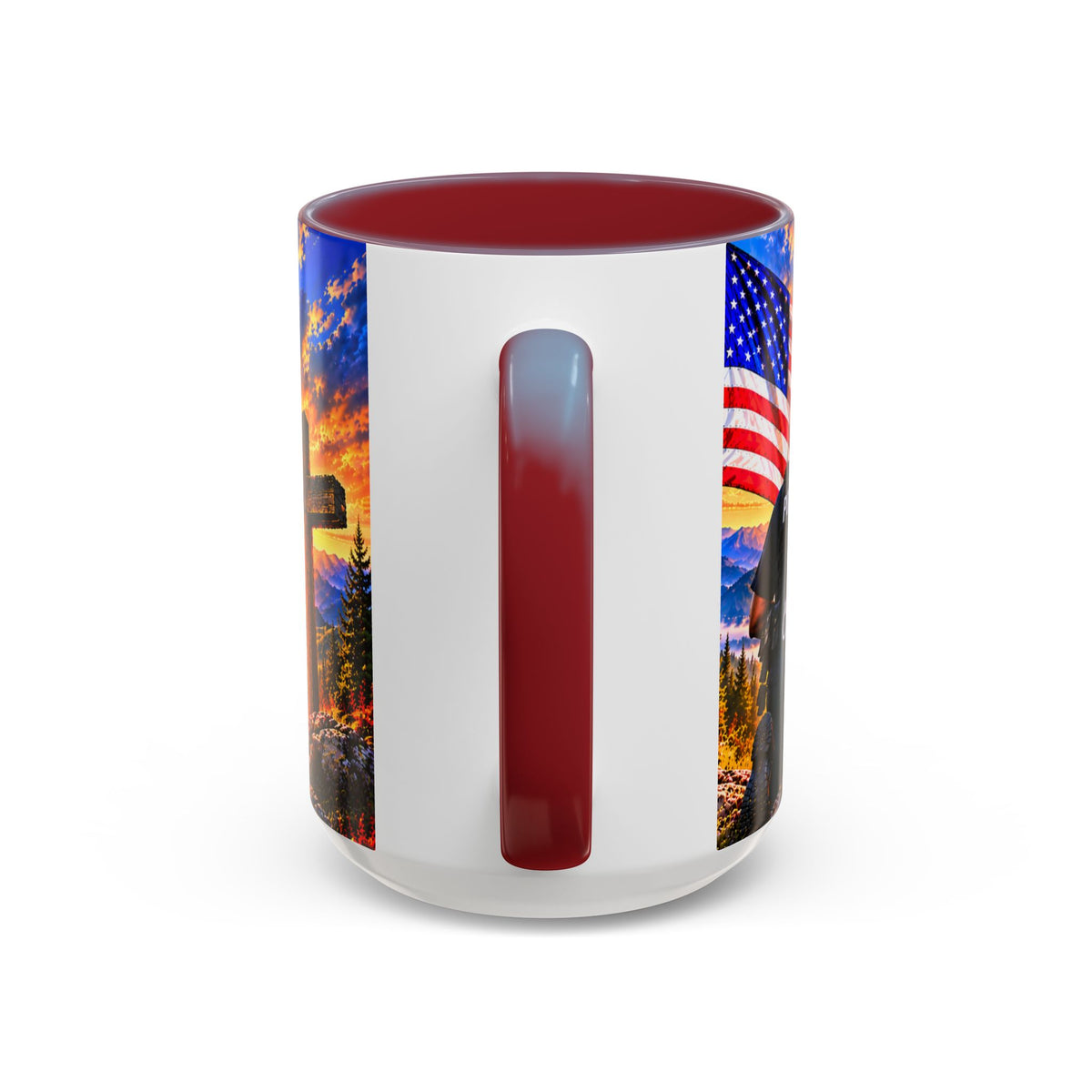 Coffee Mug - "Stand for the Flag, Kneel for the Cross" Police Officer Tribute 11oz or 15oz Mug