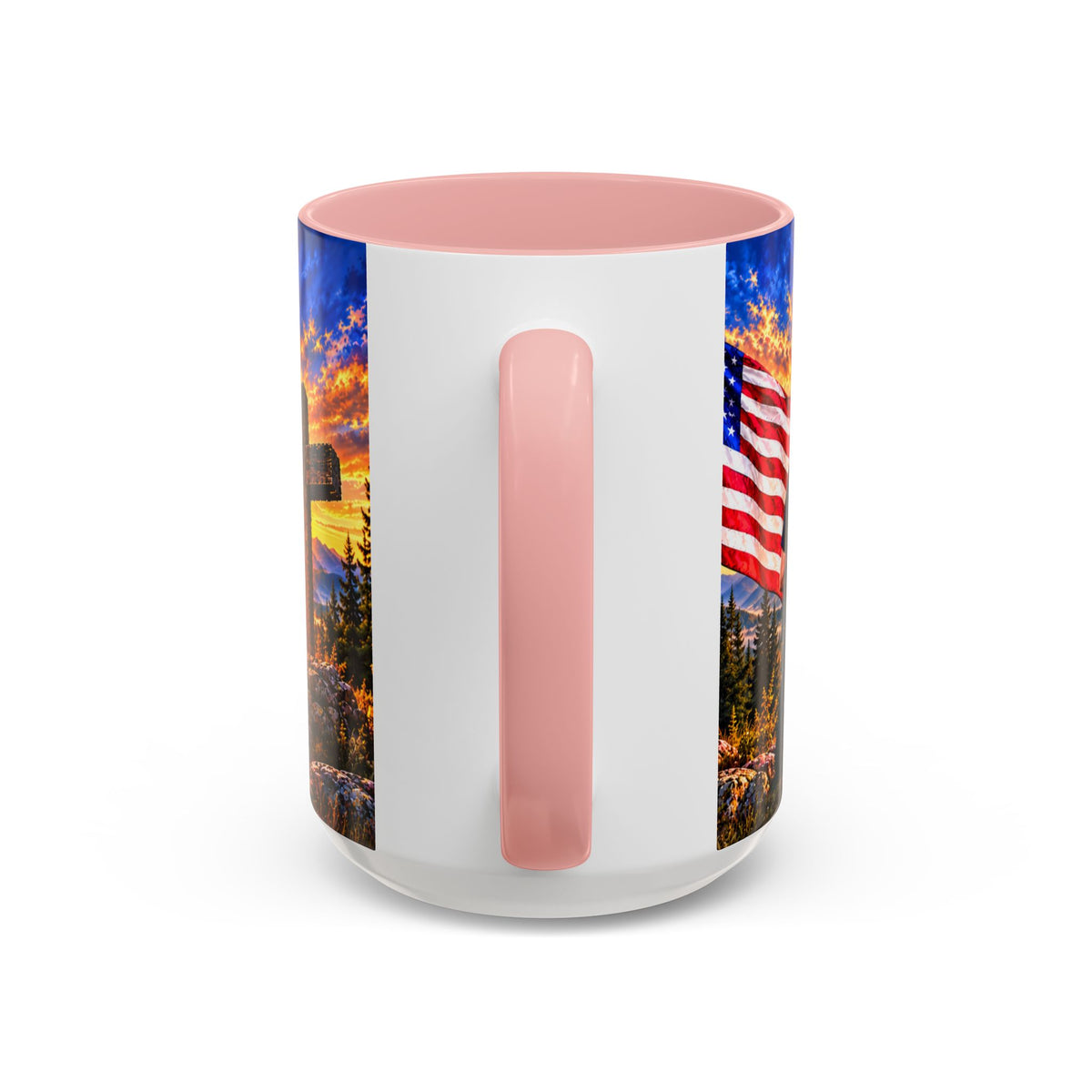 Coffee Mug - "Stand for the Flag, Kneel for the Cross" Police Officer Tribute 11oz or 15oz Mug_WF