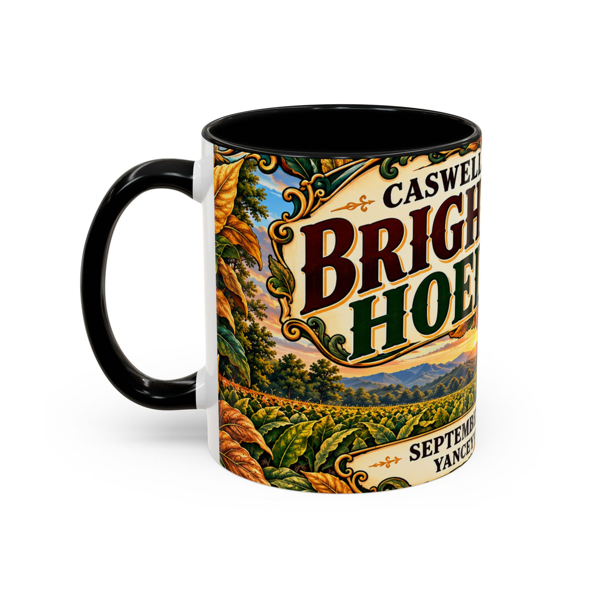 15oz Mug_Bright Leaf Hoedown Coffee Mug — Vintage Fall Festival