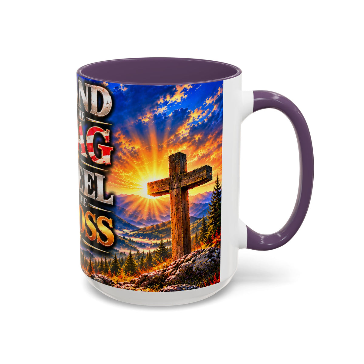 Coffee Mug - "Stand for the Flag, Kneel for the Cross" Police Officer Tribute 11oz or 15oz Mug