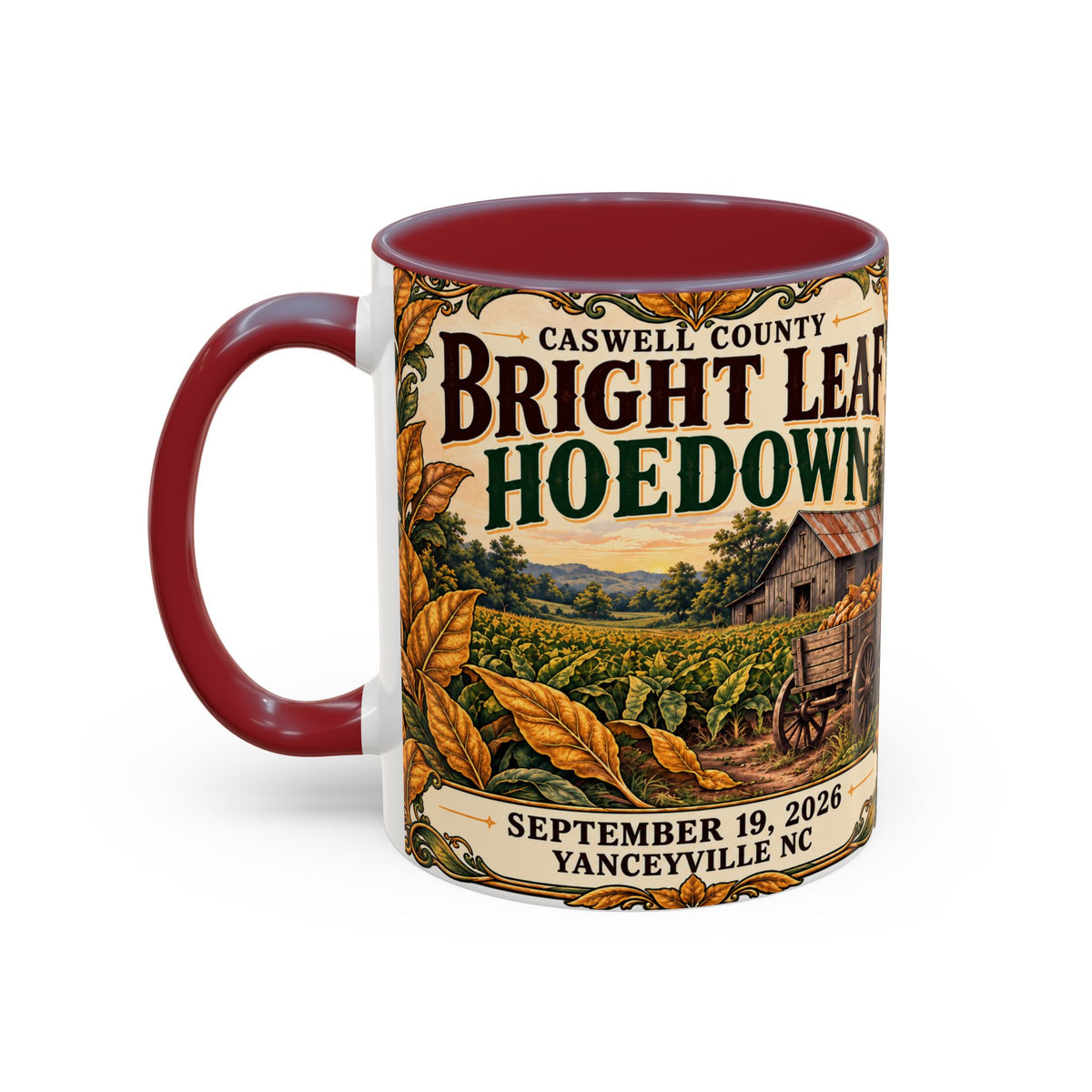 Bright Leaf Hoedown Coffee Mug — Vintage Fall Festival 11/15oz
