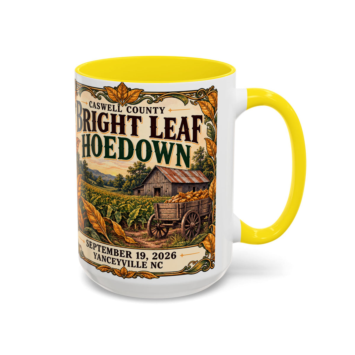Bright Leaf Hoedown Coffee Mug — Vintage Fall Festival 11/15oz