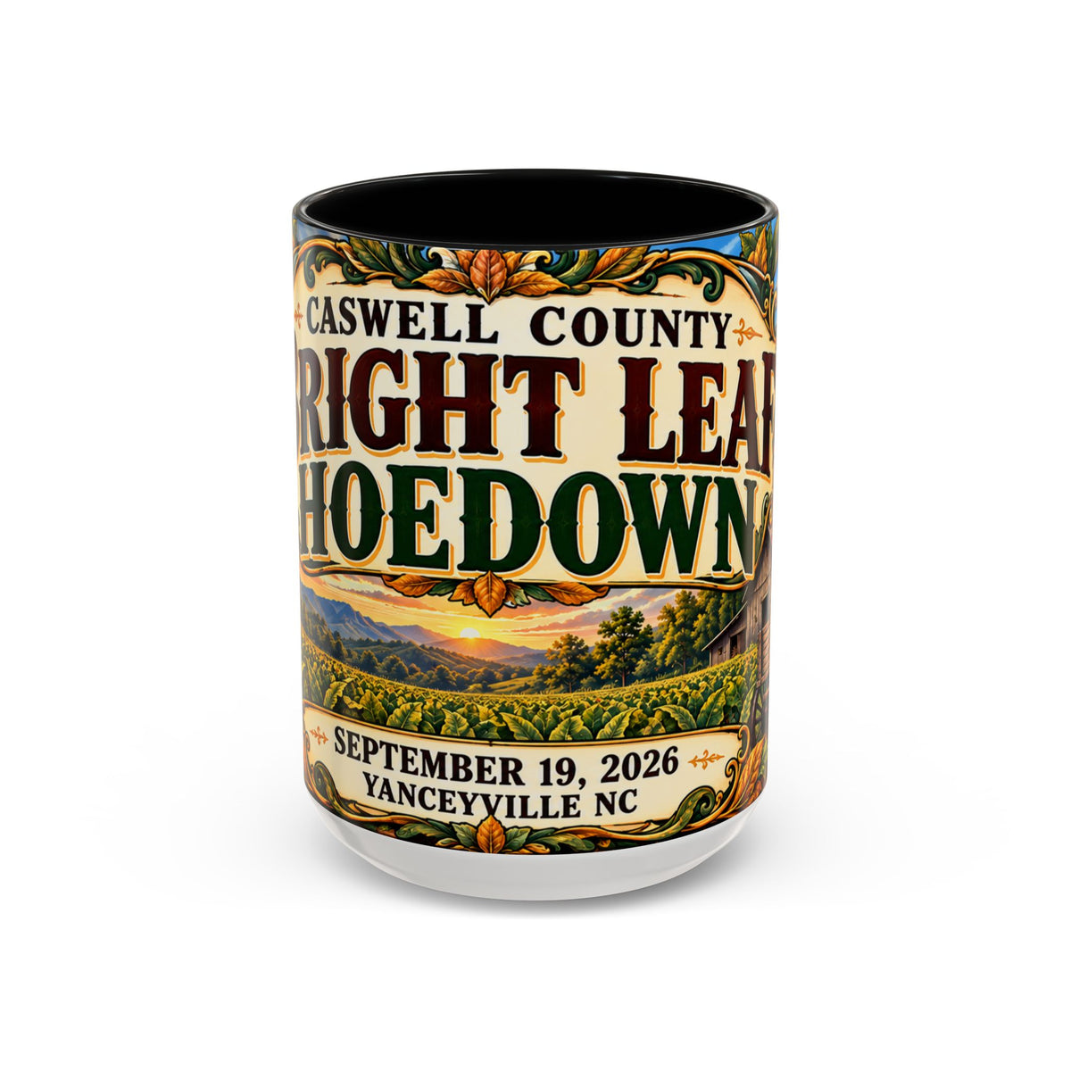 15oz Mug_Bright Leaf Hoedown Coffee Mug — Vintage Fall Festival
