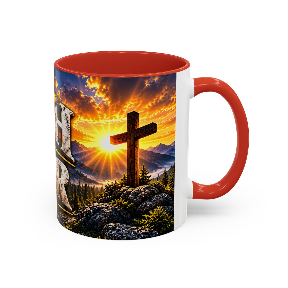 Faith Over Fear – Isaiah 41:10 KJV Christian Coffee Mug – 11 oz. & 15 oz.