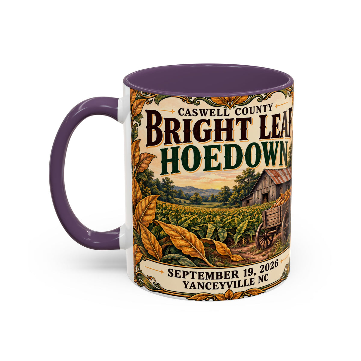 Bright Leaf Hoedown Coffee Mug — Vintage Fall Festival 11/15oz