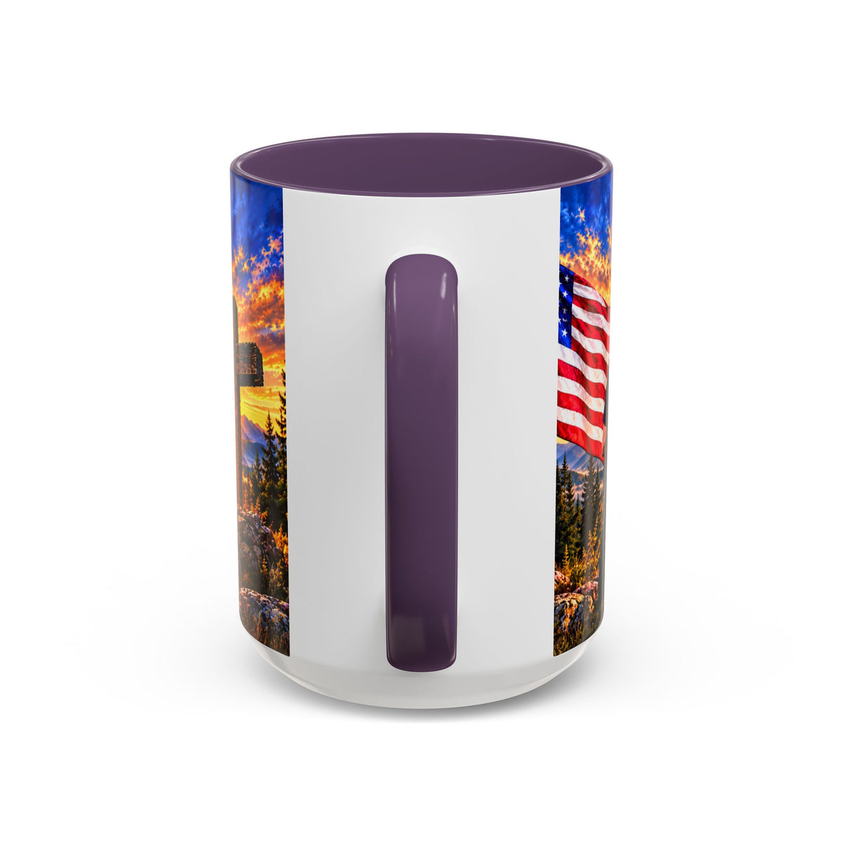 Coffee Mug - "Stand for the Flag, Kneel for the Cross" Police Officer Tribute 11oz or 15oz Mug_WF
