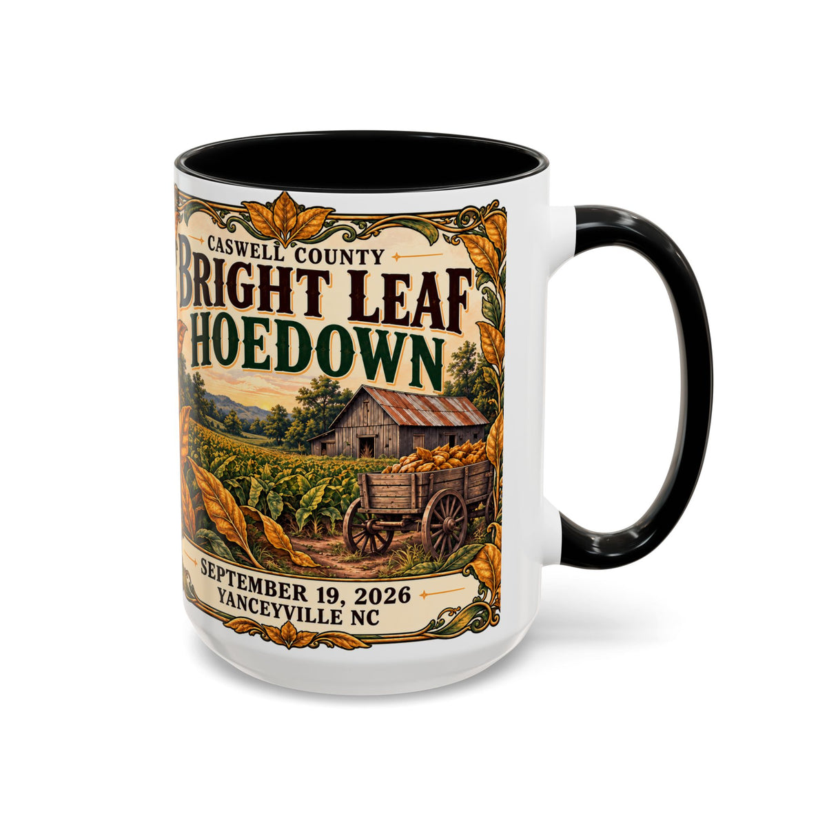 Bright Leaf Hoedown Coffee Mug — Vintage Fall Festival 11/15oz