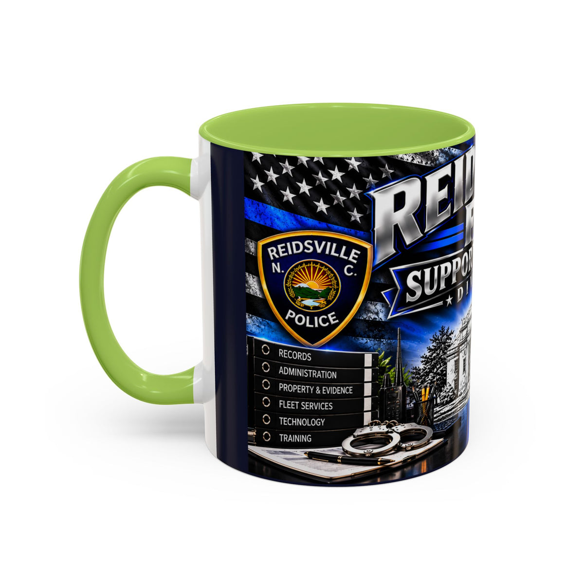 Reidsville NC PD Support Services Division Coffee Mug